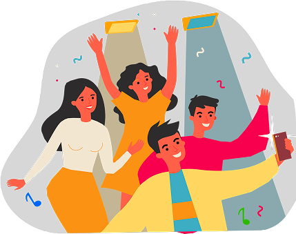 Students celebrating